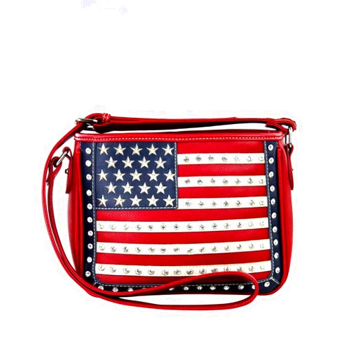 Montana West Womens Concealed Carry Crossbody Messenger Purse American Pride Collection US04G-8287