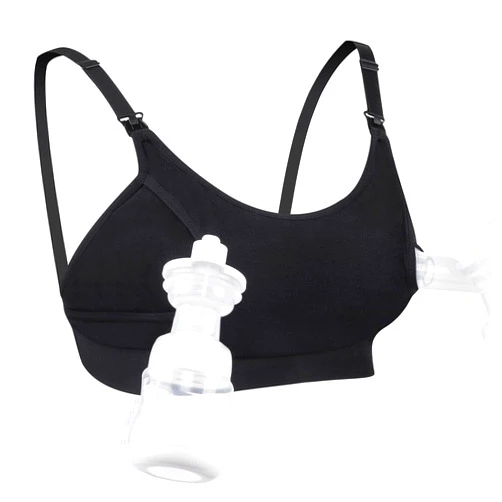 Momcozy Hands Free Pumping Bra, Adjustable Breast-Pumps Holding and Nursing Bra, Pumping & Nursing Bra in One