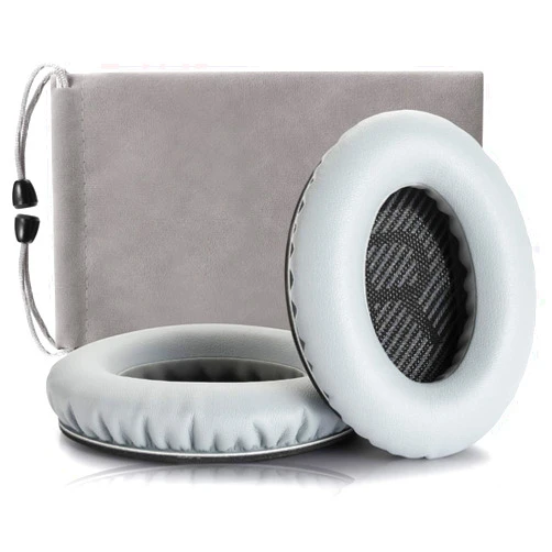 Cypher.V Headphones Replacement Ear Pads,for Bose Quietcomfort QC15 QC25 QC35 35 ii (Grey)