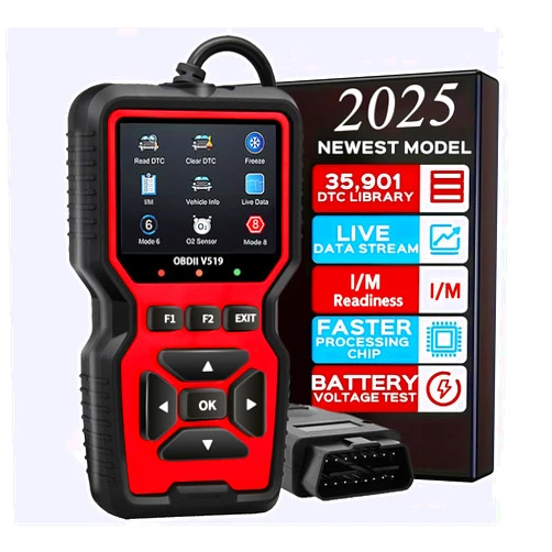 OnRetul OBD2 Scanner Diagnostic Tool - Check Engine Light Code Reader, Reset Function, Data Stream, I/M Readiness, Full Features, Modes 6 & 8, for All 1996+ Vehicles