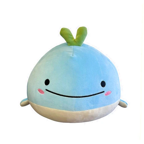 Snuggaboos Wally The Whale: 8 Inch Blue Squishy Plush Pillow Original, Adorable & Super Soft Stuffed Toy for Kids and Adults