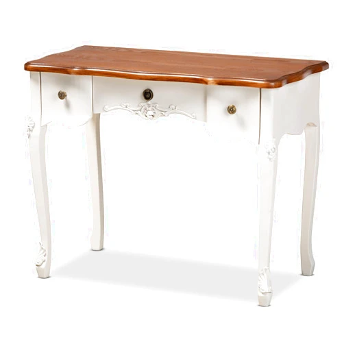 Baxton Studio Console Tables, White/Brown