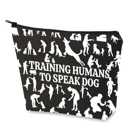 WZMPA Dog Trainer Survival Kit Dog Trainer Gift Training Humans To Speak Dog Zipper Pouch Bags For Dog Coach Dog Owner (Training Humans)