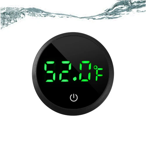 WEIMELTOY Aquarium Thermometer Digital Fish Tank Thermometer Led Display Fish Tank Temperature Gauge Accurate Thermometer to ±1℉ for Betta Axolotl Turtle Tank (with Spare Battery)