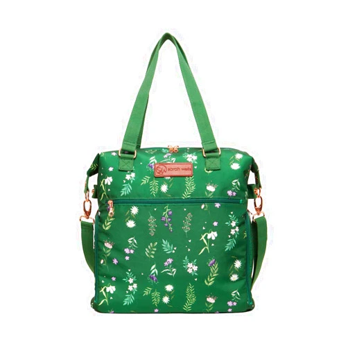 Sarah Wells Lizzy Breast Pump Bag - Compatible with Spectra, Medela, and More - Insulated Cooler Pocket (Olive You)