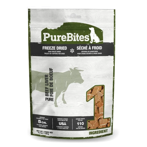 Purebites Beef Liver For Dogs, 4.2Oz / 120G - Mid Size