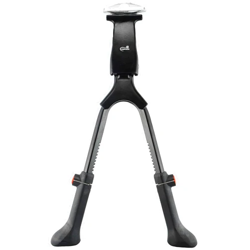 Lumintrail Center Mount Bike Double Leg Kickstand - Adjustable Height Kick Stands for 24, 26, 27.5, 29 Inch Adult Bicycles - Perfect for Cruiser, Road and Hybrids