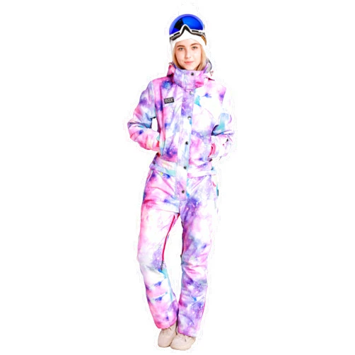 Bluemagic Womens Snowsuit One Pieces Ski Suits Jumpsuits Colorful Coveralls Snowboard Jackets
