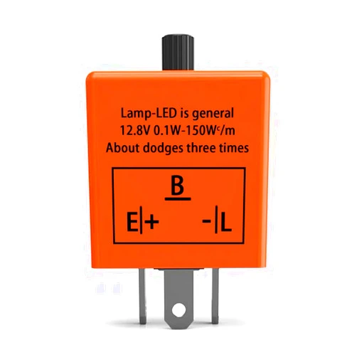 MLAHUIER CF13 LED Flasher Relay, 3 Pins 12V Turn Signal Adjustable Frequency Flasher for Led Lights CF13 EP34, Electronic Fixed Super Flash Fast Flash Signal Indicator(Pack of 1)