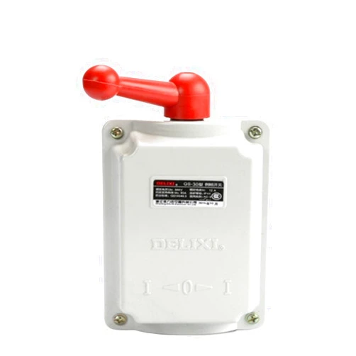 VISKEE QS-15A 30A 60A 380V 220V Waterproof reversing Switch Three-Phase Motor Forward and Reverse Switch (Color : QS-30A)