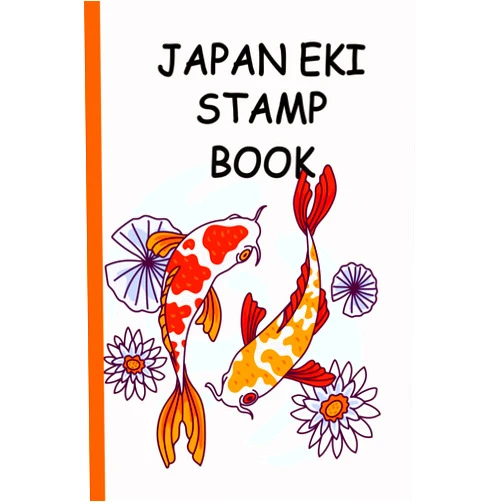 ADEM SMEATH Press Eki Stamp Book Japan: A Small Eki Station and Travel Collection Notebook to Collect Japanese Railway and Travel Souvenir Stamps, Log book for Travelers and Collectors, Passport Size - cherry blossom