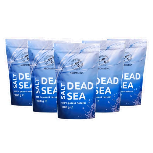 AROMATIKA trust the power of nature Dead Sea Salt 11 lb - 100% Pure & Natural - Dead Sea Salts 5000g - 5kg - Body Care - Best Benefits for Good Sleep - Beauty - Bathing - Body Care - Wellness - Relax - Spa