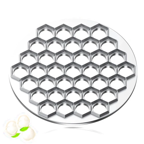 Generic Russian Pelmeni Maker Dumpling Mold - 37 Holes Mini Ravioli Press and Cutter Pelmeni Mold Metal Meat Dumpling Maker for Home Restaurants Kitchens Supplies DIY Tools Cooking Tools
