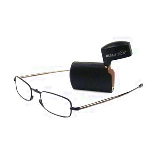 Foster Grant Men's Gideon Folding Rectangular Reading Glasses