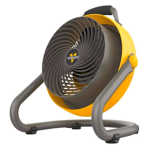 Vornado 293 Large Heavy Duty Air Circulator Shop Fan, Yellow, 16 In.