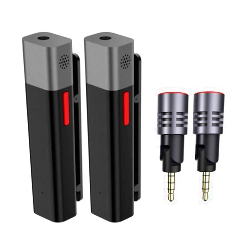 SabineTek Official SmartMike+ with Unidirectional Mic Pro Bundle Professional Kit - Wireless Bluetooth Microphone System (SmartMike+ Black *2 + Unidirectional Mic *2)