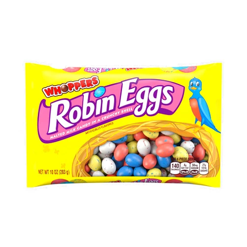 HERSHEY'S WHOPPERS Robin Eggs Malted Milk Candy, Easter, 10 oz Bag