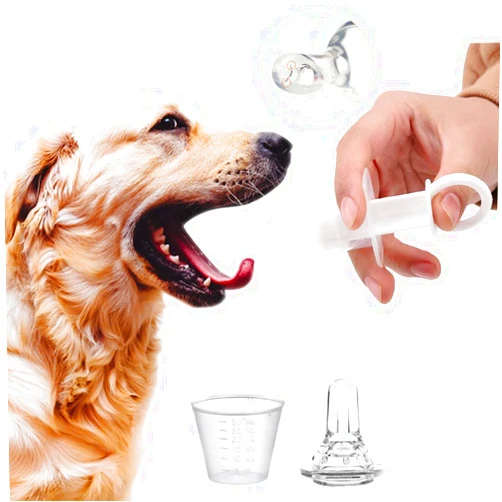 Eforlike Pet Feeding Syringe Soft Tip Cat Dog Syringe Bottles for Pet Feeding Oral Syringe Pet Liquid Feeding Kit for Nursing Puppies and Kittens