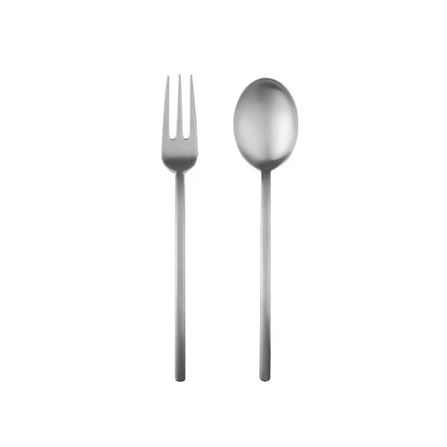 Mepra Due Ice Serving Set – Stainless Steel Finish, Dishwasher Safe Cutlery for Fine Dining
