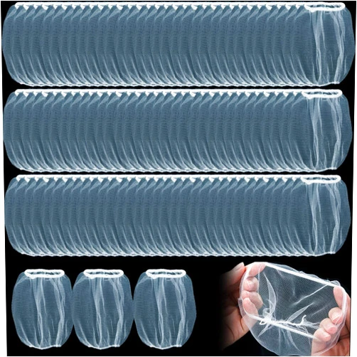 GXXMEI 300PCS Kitchen Sink Strainer Mesh Bag Disposable Mesh Sink Strainer Bags Sink Net Strainer Filter Bags Sink Trash Mesh Bag for Sink Drain for Collecting Kitchen Food Waste Leftover Garbage