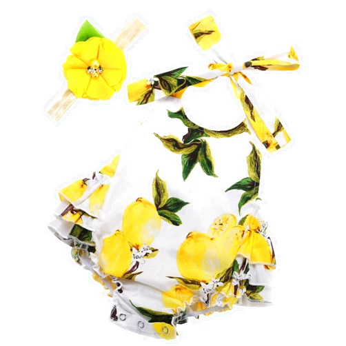 PrinceSasa Baby Girl's Floral Print Ruffles Romper Summer Clothes