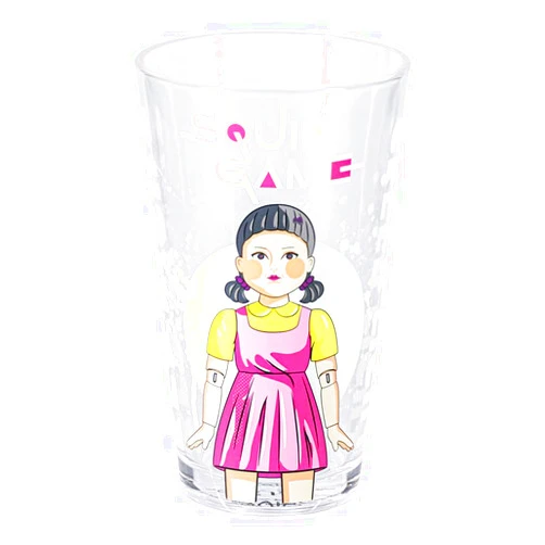Paladone Squid Game Red Light Green Light Colour Changing Glass Drinkware - Official Licensed Merchandise for TV Series Fan and Gift for Collections, Collectors Tumbler Cup for Squid Game Fans