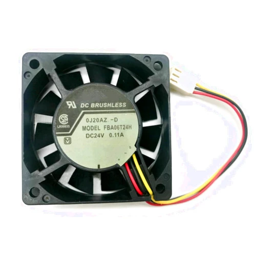Lawrence.Brown FBA06T24H DC24V 0.11A 60X60X15mm 3-Wire Cooling Fan 6015mm