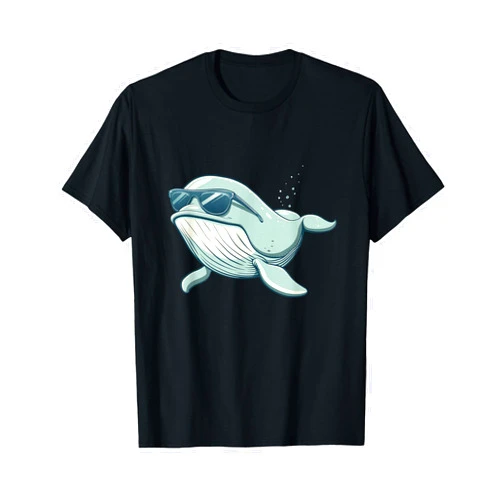 Funny sunglasses Whale Cool Sunglasses Whale Costume for Boys and Girls T-Shirt