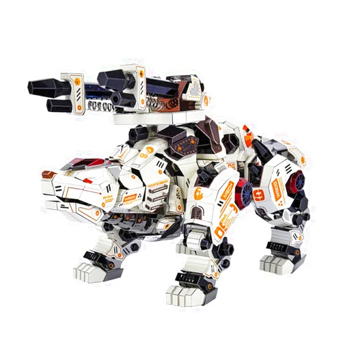 Microworld Bear Treasure King 3D Metal Model Kits DIY Assemble Puzzle Laser Cut Jigsaw Toy D009