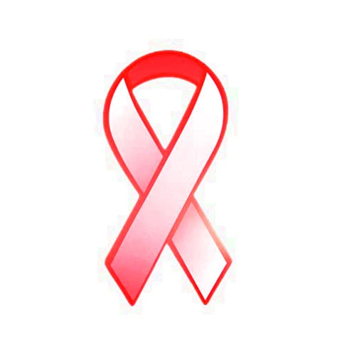 Fundraising For a Cause: Large Red Donation Paper Ribbons - AIDS/HIV, Drug Prevention, Heart Disease & Drug Free Pledge Cards (1 Pack/50)