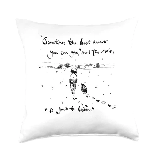 Boy, Mole, Fox, Horse Official Boy, Mole, Fox, Horse Sometimes The best answer you can give Throw Pillow