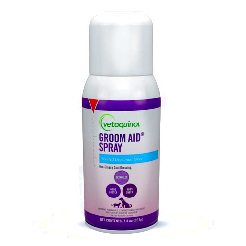 Vetoquinol Groom-Aid Detangler & Deodorizer Spray for Dogs & Cats, 7oz
