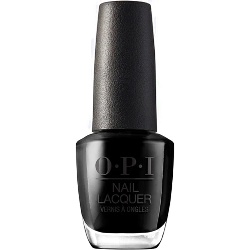 OPI Nail Lacquer, Black Onyx, Black Nail Polish, 0.5 fl oz