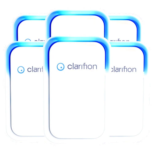 Clarifion - Air Ionizers for Home (6 Pack), Negative Ion Filtration System, Quiet Air Freshener for Bedroom, Office, Kitchen, Portable Air Filter Odor, Smoke Dust, Pets, Eliminator, Mini Air Cleaner