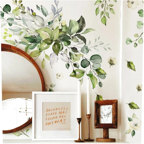 RoomMates RMK4711GM Watercolor Floral Arrangement Peel and Stick Wall Decals