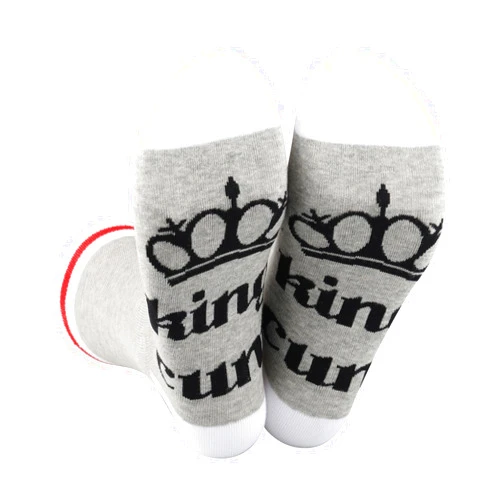 CENWA 1 Pair Funny Offensive Socks King C*nt Socks Sarcastic Socks Novelty Socks