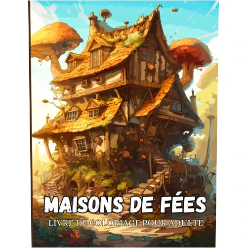 MR BEN Maisons de Fées Livre de Coloriage Fantastique pour Adultes: +50 maisons fantastiques pour adultes, adolescents et enfants, meilleur cadeau pour les amateurs de fantaisie. (French Edition)