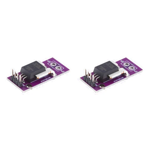KTELI 2X ACS758 ACS758LCB-050B Current Module Linear Hall Current Sensor PFF-T Current Detection 3-5V 50A, Purple, 750151009