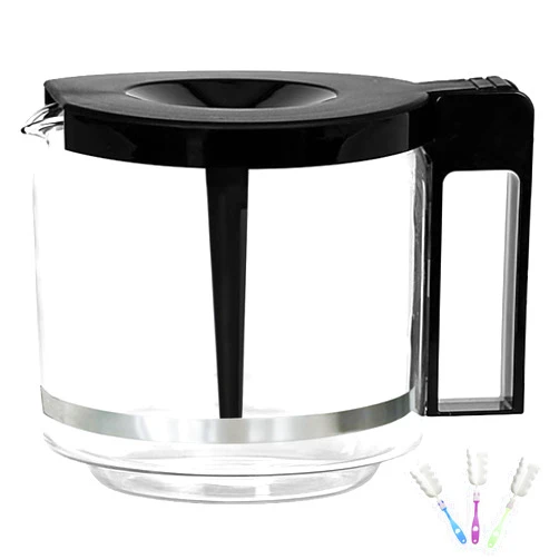 Bxmgr 𝙐𝙥𝙜𝙧𝙖𝙙𝙚𝙙 Carafe Compatible With moccamaster KBG Brewers (89830), Compatible With moccamaster Carafe Replacement, 10-Cup/1.25L/40oz, Coffee Pot With Metal Ring, Includes Random Cleaning Brush.
