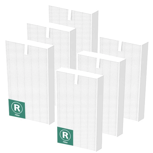 Cabiclean HPA300 HEPA Air Purifier Filter R for Honeywell Air Purifier HPA100/200/300 and 5000 Series, 6 Pack True HEPA Filter Compatible with Honeywell R Filter (HRF-R3 & HRF-R2 & HRF-R1)