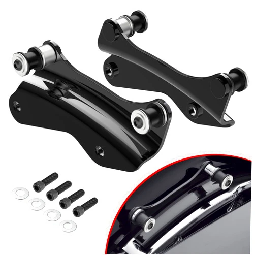 Amazicha Vivid Black 4 Point Docking Hardware Kit Compatible for Harley Davidson Touring Street Glide Electra Glide Road King Road Glide 2014 2015 2016 2017 2018 2019 2020 2021 2022 2023 2024