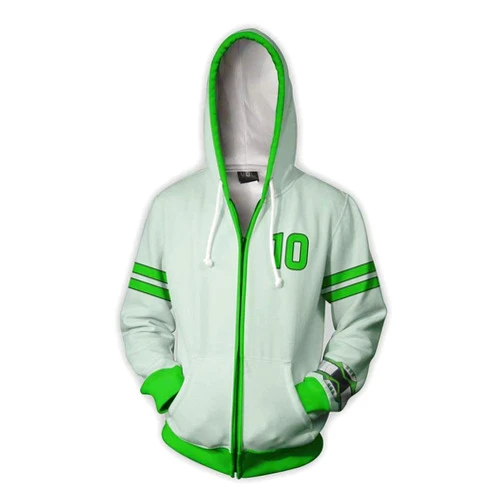 EvenShop Ben Hoodie Anime Cartoon Cosplay Jacket 3D Printed Sweatshirt (Medium, Color 10)