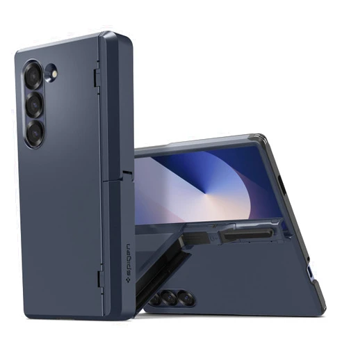 Spigen Tough Armor Pro P Designed for Galaxy Z Fold 6 Case (2024) [Hinge Protection] - Metal Slate