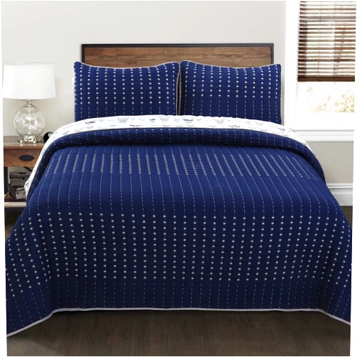 Cozy Line Home Fashions Summit Blues Snowy Alps Pike Winter Mountains Polyester Reversible Quilt Bedding Set, Coverlet, Bedspread (Twin - 2 Piece)
