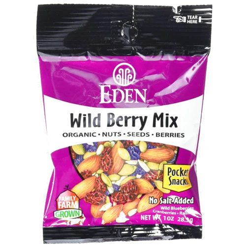 Eden Organic Snack Mix, Wild Berry, 1 Ounce (Pack of 12)