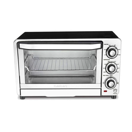 Cuisinart TOB-40FR Custom Classic Toaster Oven Broiler, Silver (Renewed)