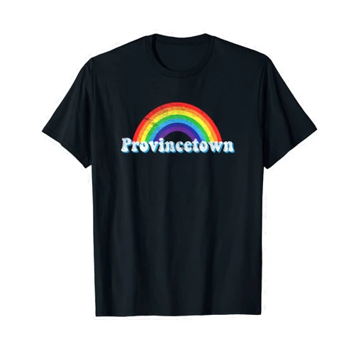 Provincetown Gay Pride Shirts Provincetown P-Town LGBTQ Gay Pride Rainbow T-Shirt