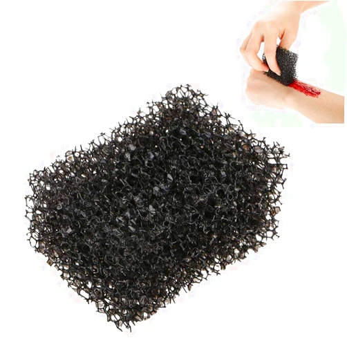 TMISHION Halloween Xmas Carnival Special FX Stipple Sponge Blood Scar Stubble Effects Wound Makeup Applicator Special Effects Makeup tool - Blackfor adding freckles,texture,FX Makeup (01# Rough Hole)