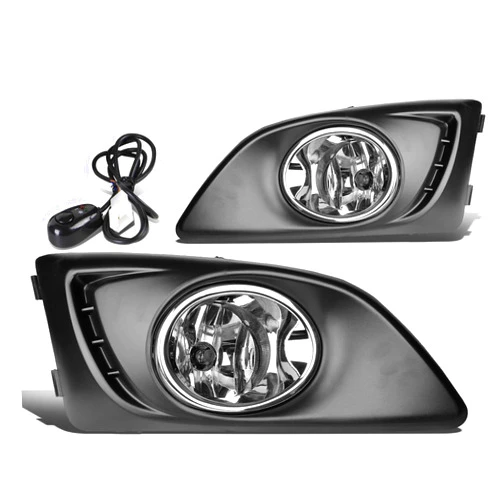 DNA MOTORING FL-ZTL-158-CH Front Bumper Fog Light Driver & Passenger Side Enhance visibility [Compatible with 11-15 Chevy Sonic / 12-15 Aveo]