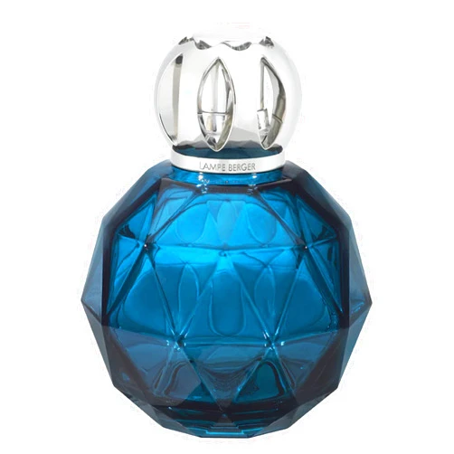 MAISON BERGER - Lampe Berger Model Geode - Home Fragrance Lamp Diffuser - 5.2 x 4.4 x 4.4 inches (Bleue)